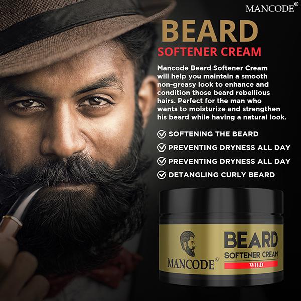 MANCODE Beard Softening Cream- Wild 50 gm - Beard Cream