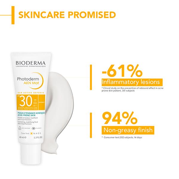 Bioderma Photoderm AKN Mat SPF 30 Matifying Aanti-Blemish Sunscreen Cream 40 ml - Face Sunscreen