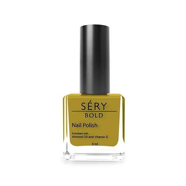 Sery Bold Nail Polish With Almond Oil And Vitamin E, Toxin Free- Dandelion, MNP-08 8 gm - Nail Polish