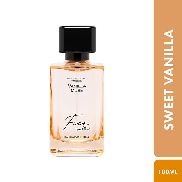 Netmeds | Mcaffeine Fien Vanilla Muse Perfume For Women- Sweet Vanilla EDP, 12 Hrs Long Lasting Scent 100 ml