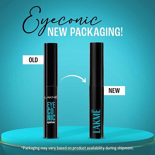 Lakme 9 to 5 Eyeconic Liquid Eyeliner Smudgeproof, Waterproof, lasts upto 24 Hrs, Black, 4.5 ml - Eyeliners