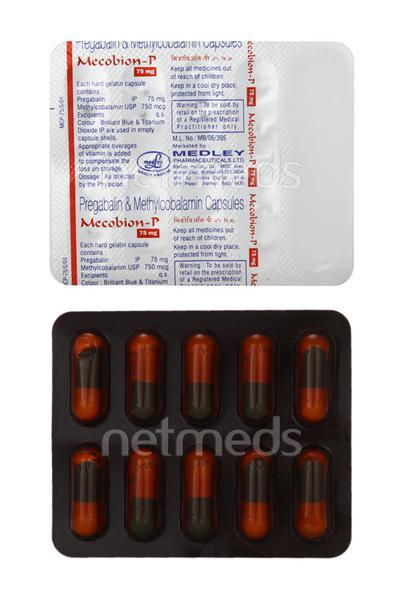 Mecobion P 75mg Capsule 10'S - Neuropathic Pain-Dru