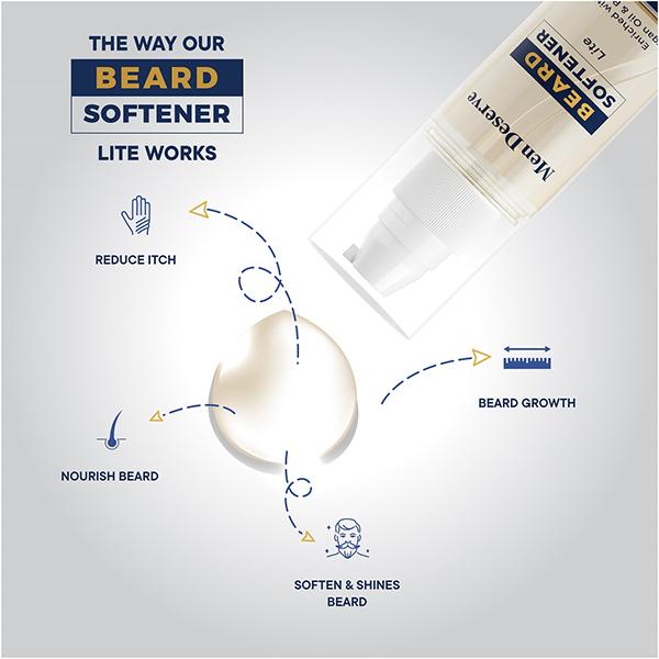 Men Deserve Beard Softener Lite 60 ml - Beard Serum