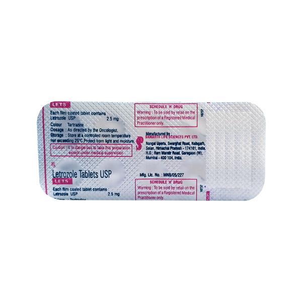 Lets 2.5mg Tablet 10'S - Cancer Oncology-Hor