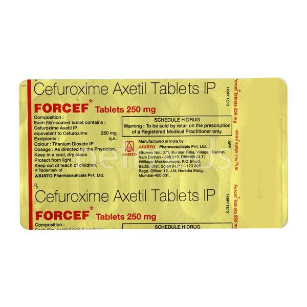 Forcef 250mg Tablet 10'S - Bacterial Infections-Cep