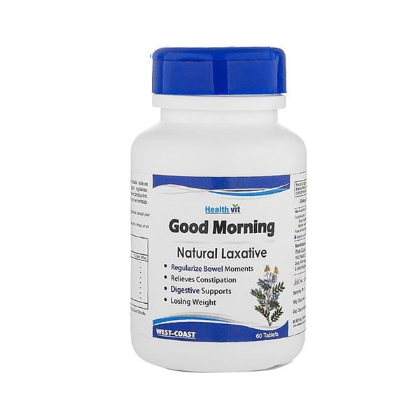 Netmeds | HealthVit GOOD MORNING Natural Laxative- Tablets 60's