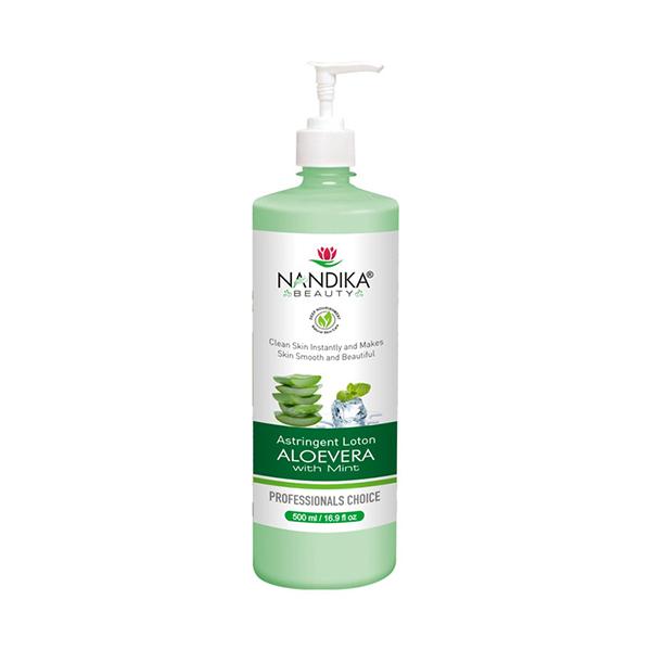 Netmeds | Nandika Beauty Astringent Lotion - Aloevera with Mint 500 ml