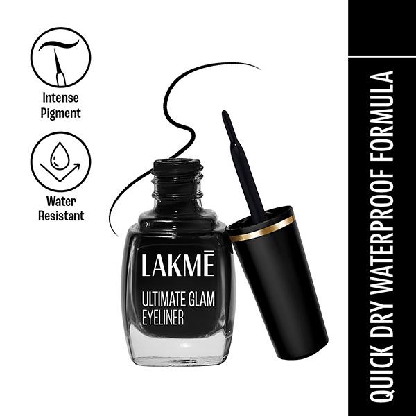 Netmeds | Lakme Ultimate Glam Eye Liner, Semi Matte, Black, 9ml