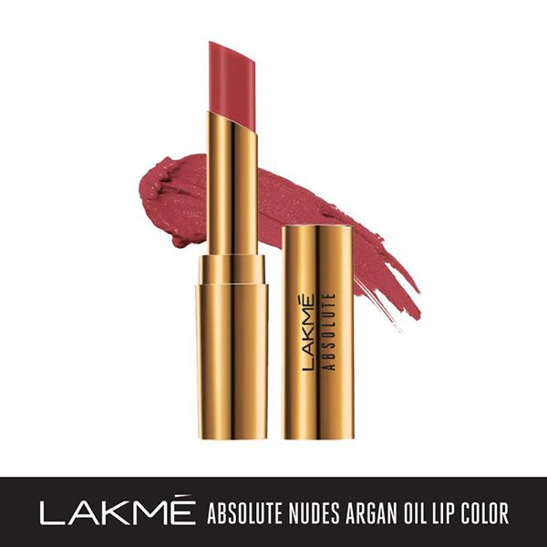 Lakme Absolute Argan Oil Lip Color In Smooth Merlot 3.4 Gm - Lipsticks