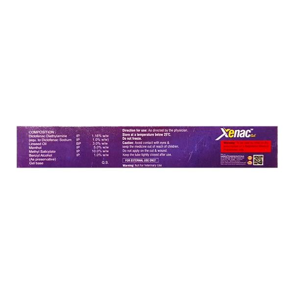 XENAC Gel 30gm - Pain relief-Nsa