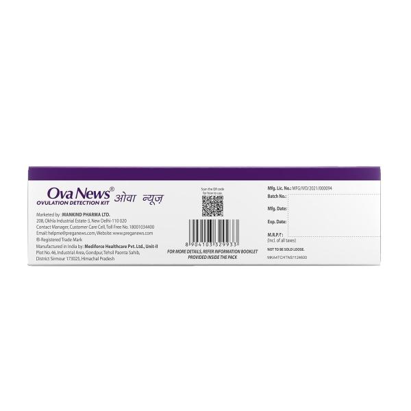 Mankind Ova News Ovulation Detection Kit (5 +1 Free ) 6's - Intimate Tools & Accessories