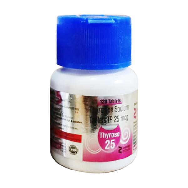 THYROSE 25 Tablet 120's - Hypothyroidism