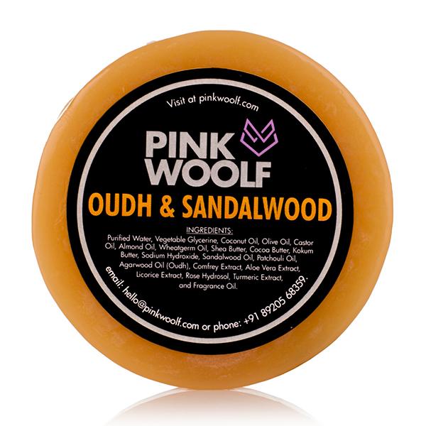 Pink Woolf Luxury Shaving Soap - Oudh & Sandalwood (Refill) 50 gm - Shaving Creams