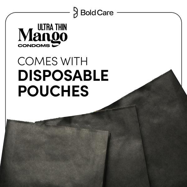 Bold Care 404 by Bold Care Ultra Thin - Mango Flavored Condoms (Pack of 3 x 10) - Plain/Flavoured Condoms