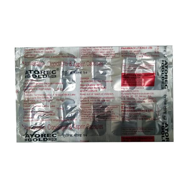 ATOREC GOLD 20 Capsule 10's - High Cholesterol-Dys