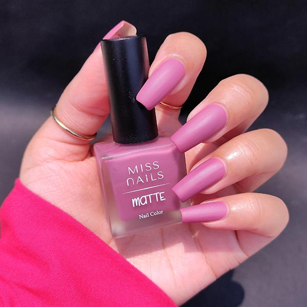 Miss Nails Matte Nail Color - Fall Mauve 8 ml - Nail Polish