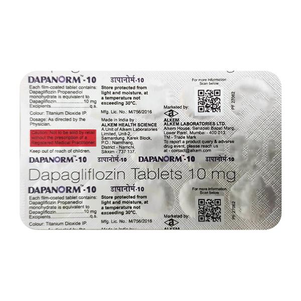 Netmeds | DAPANORM 10 Tablet 15's