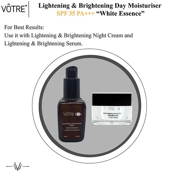 Votre White Essence Brightening SPF 35 PA++ Day Moisturiser 50 gm - Face Moisturizers