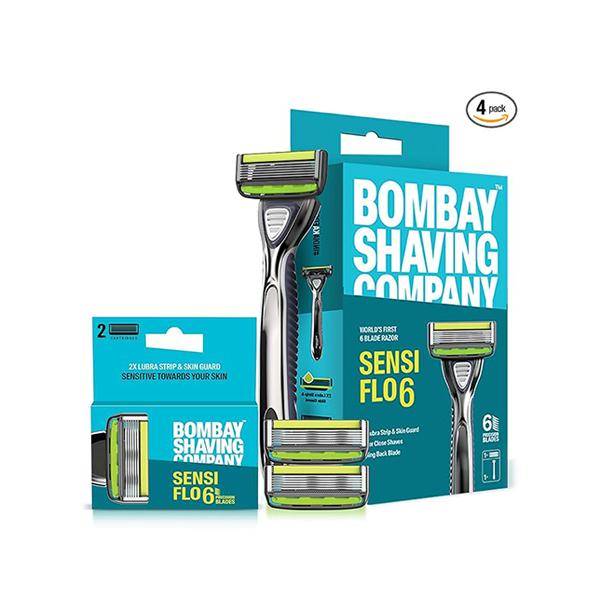Netmeds | Bombay Shaving Company Sensiflo 6 Razor with Cartridfe 2's