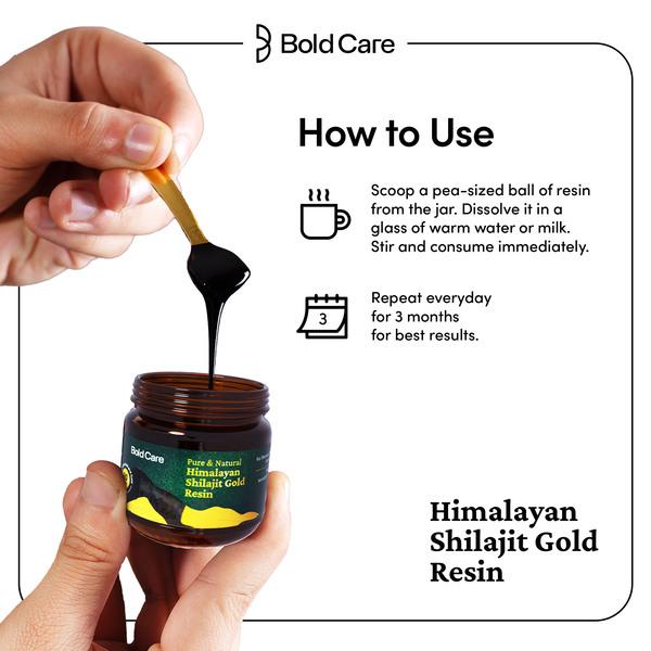 Bold Care Pure & Natural Himalayan Shilajit Gold Resin 20 gm - Other Supplements