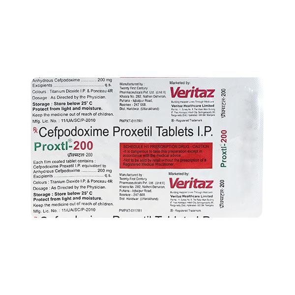 Proxtl 200mg Tablet 10'S - Bacterial Infections-Cep