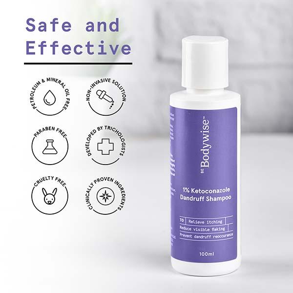 Be Bodywise 1% Ketoconazole Anti Dandruff Shampoo 100 ml - Shampoos