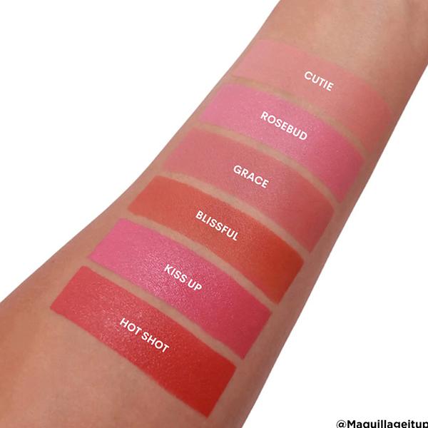 L.A.Girl Soft Matte Cream Blush with Vitamin E + Jojoba Oil Blendable Cheek + Lips Color Long Lasting Pigment - Rosebud 8ml - Blushes