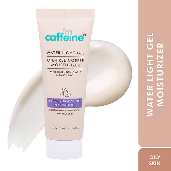 Netmeds | MCaffeine Oil-Free Coffee Face Moisturizer Gel with Hyaluronic Acid & Pro-Vit B5 for Deep Hydration 50 ml