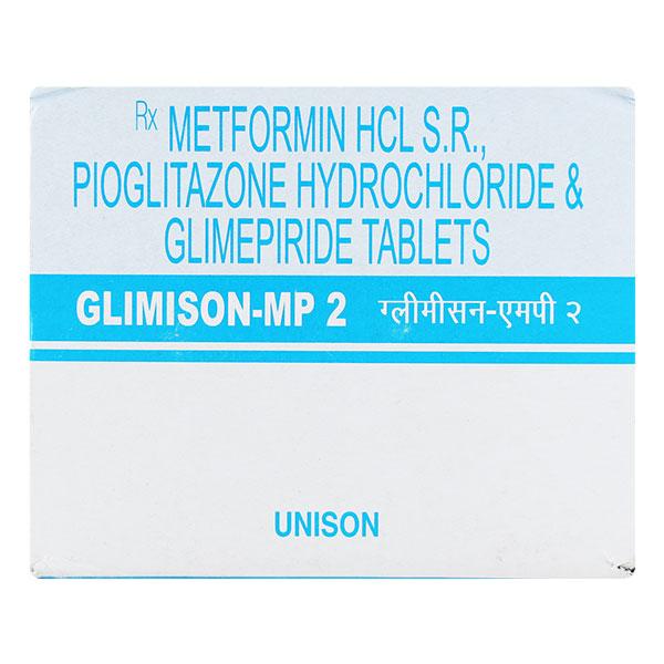 Glimison MP 2/500/15mg Tablet 15'S - Diabetes-Ant