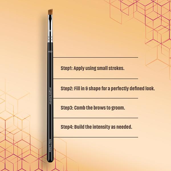 Miss Claire M33 - Angled Eyeliner Brush (S) (Chrome) 1's - Eye Brush