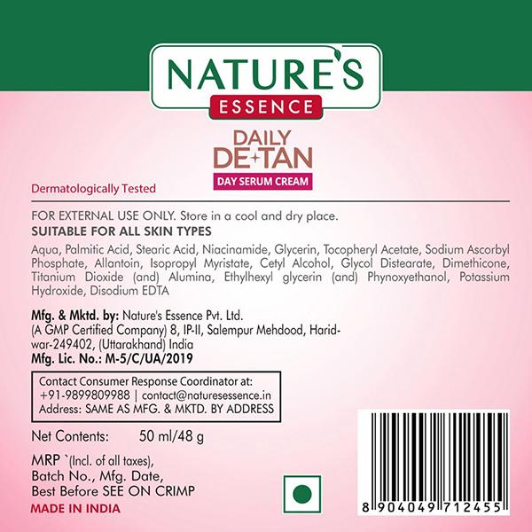 Nature's Essence Daily De-Tan Day Serum Cream 100 ML - Face Serum