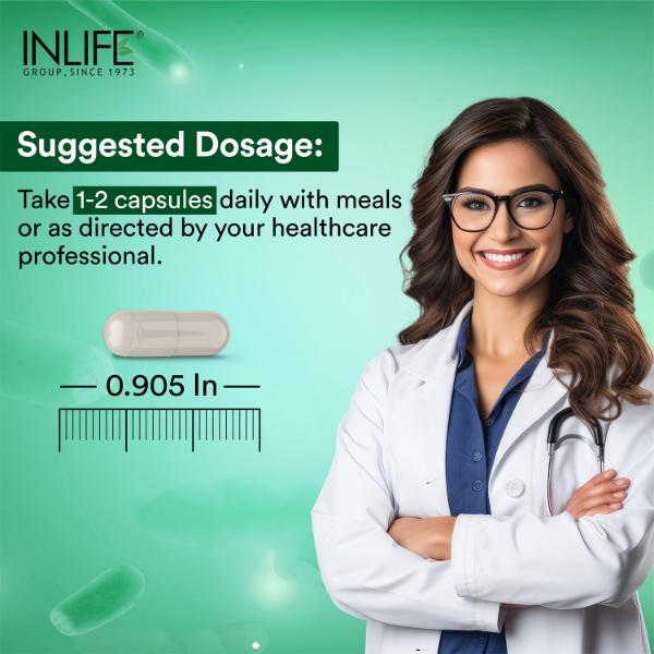 Inlife Pre & Probiotic Forte Veg Capsule 60's - Digestive Health