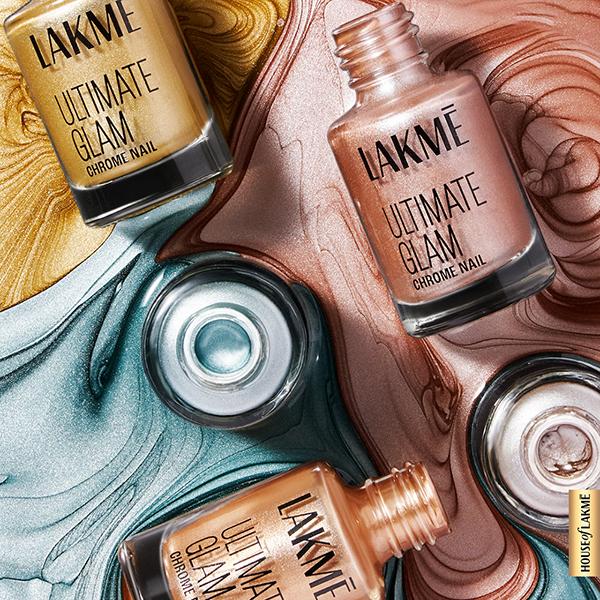 Lakme Ultimate Glam Chrome Nail Mint 6 ml - Nail Polish