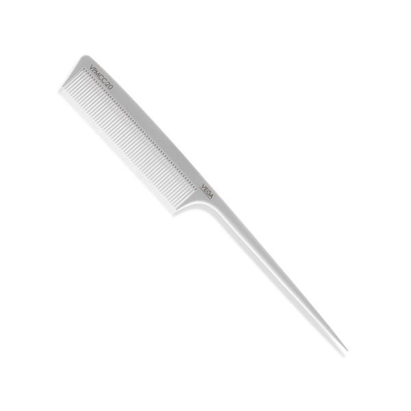 Netmeds | Vega Professional Tail Comb (Carbon Anti-Static White Line Hair Comb) (VPMCC-20) 1's