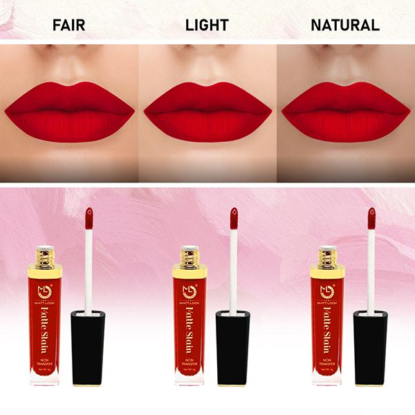Matt Look Matte Stain Non Transfer Long Lasting Liquid Lipstick for Hydrated - Deep Magenta 6 gm - Liquid Lipsticks