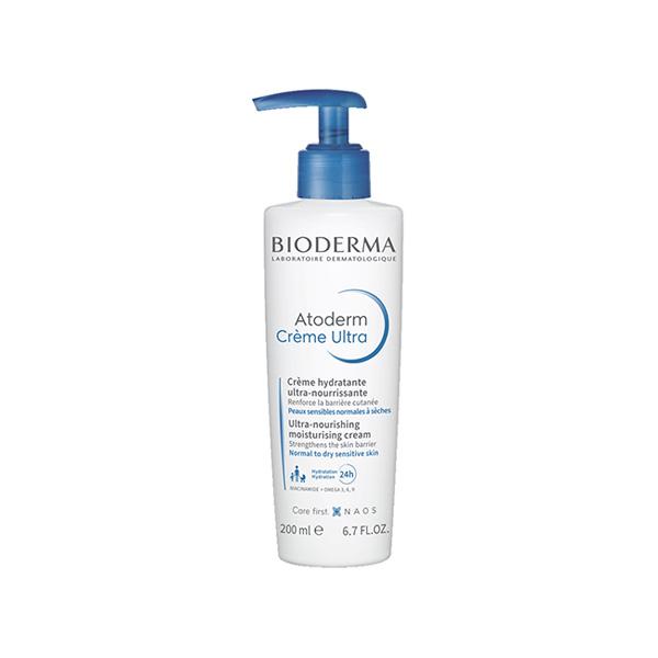 Netmeds | Bioderma Atoderm Creme Ultra-Nourishing Moisturiser with Hyaluronic Acid & Ceramides - Pump Bottle 200 ml