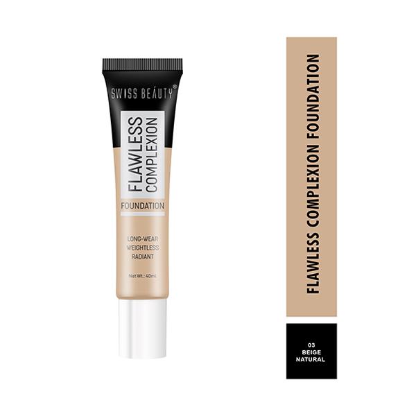 Swiss Beauty Flawless Complexion Foundation - (Sand Beige) 40 ml - Foundation