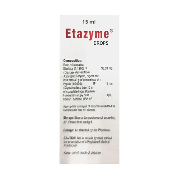 Etazyme Drops 15ml - Digestion-Dig