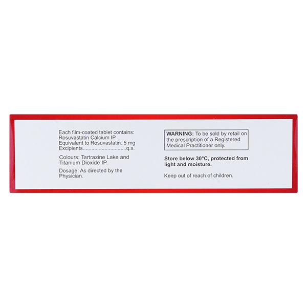 Rosukem 5mg Tablet 15'S - High Cholesterol-Dys