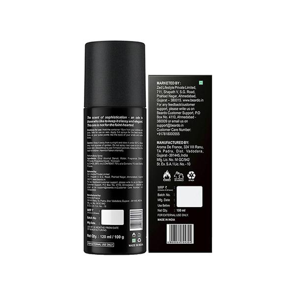 Beardo Whisky Smoke EDP 100ml + Beardo Whisky Smoke Perfume Body Spray 100g (120ml) - Men Perfumes (Edt/Edp)