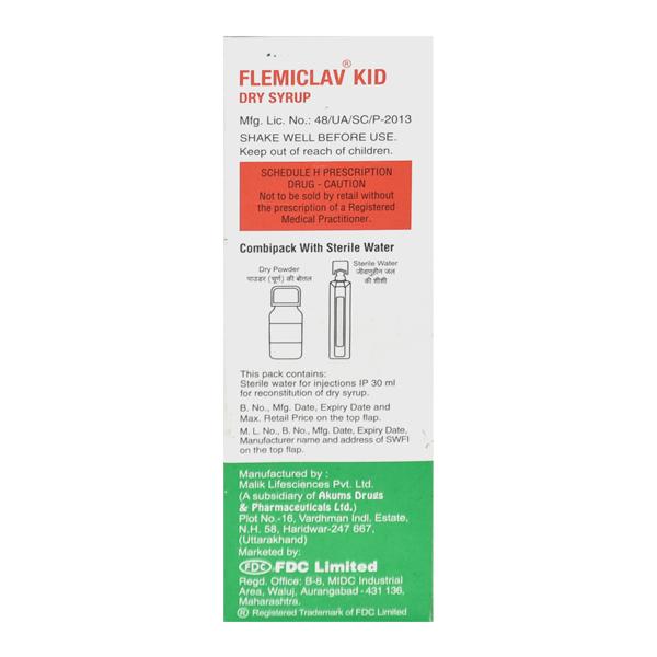 Flemiclav Kid Dry Syrup 30ml - Bacterial Infections-Pen