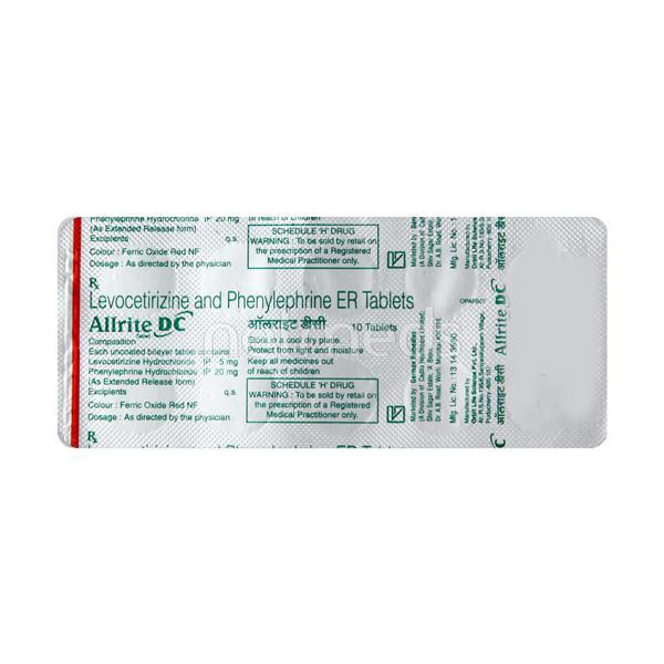 Allrite DC Tablet 10'S - Cough And Cold-Cou