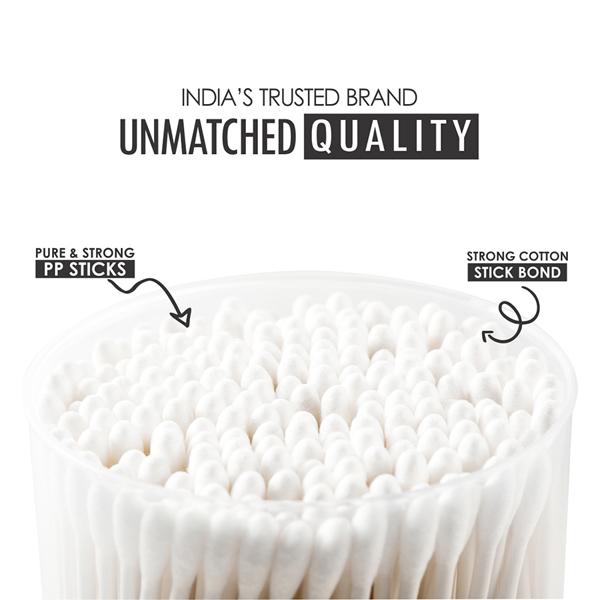 Tulips Cotton Swabs - Jar 100's - Cotton Wool & Swabs