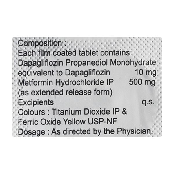 DAPAGZA M 10/500 Tablet 10's - Diabetes-Ant