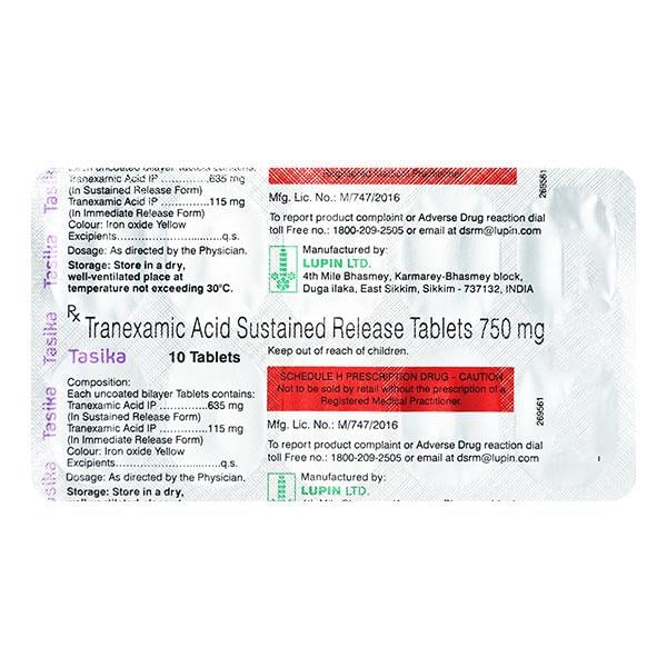 TASIKA 750 Tablet 10's - Bleeding Disorders-Hae