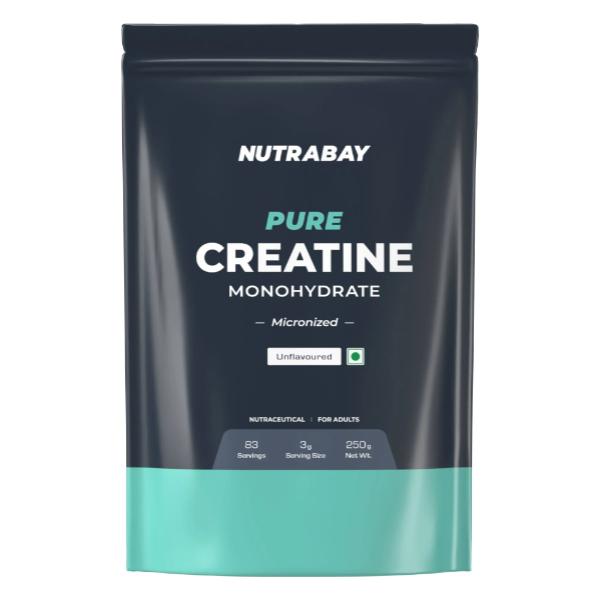 Netmeds | Nutrabay Pure Creatine Monohydrate Micronized Powder - Unflavoured 250 g