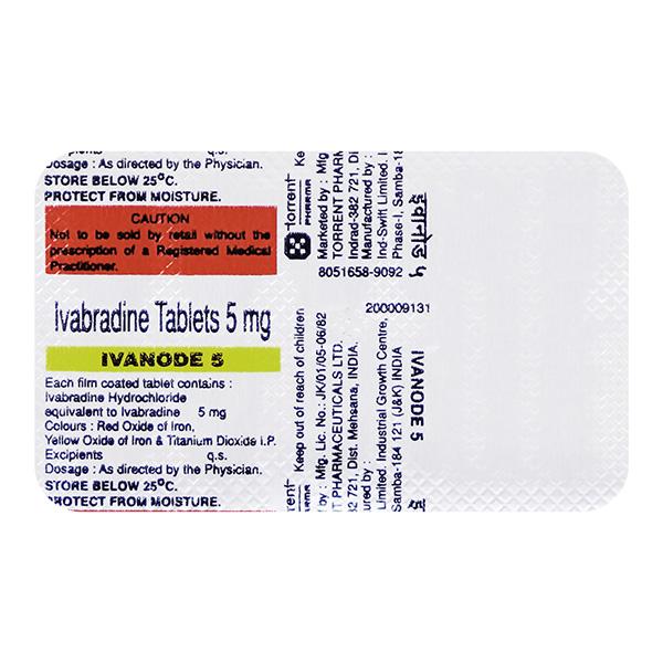 Ivanode 5mg Tablet 10'S - Angina
