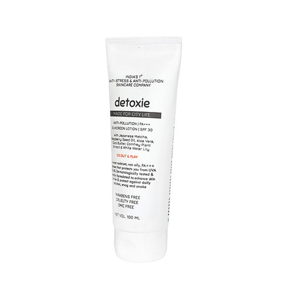 Detoxie Anti-Pollution SPF 30 PA+++ Sunscreen Lotion 100 ml - Face Sunscreen