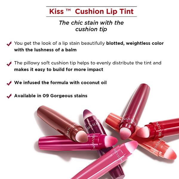 Revlon Kiss Cushion Lip Tint - Pretty Kiss 4.4 Ml - Lip Stains & Tints
