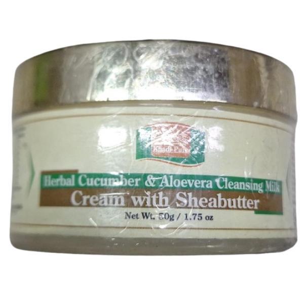 Netmeds | Khadi Pure Herbal Cucumber & Aloevera Cleansing Milk cream With Sheabutter 50 g
